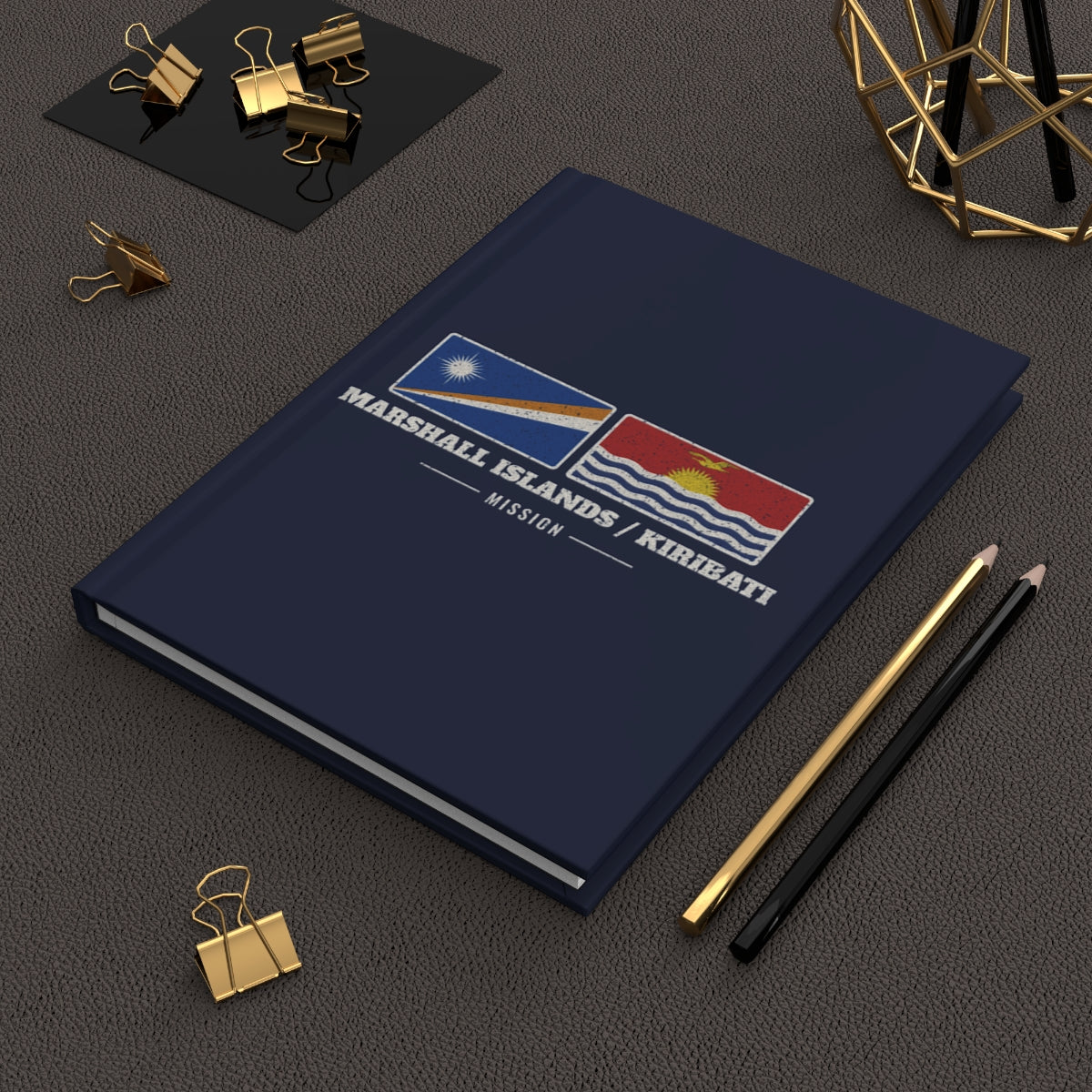 Marshall Islands/Kiribati Mission flag map journal by Weak Things view 2