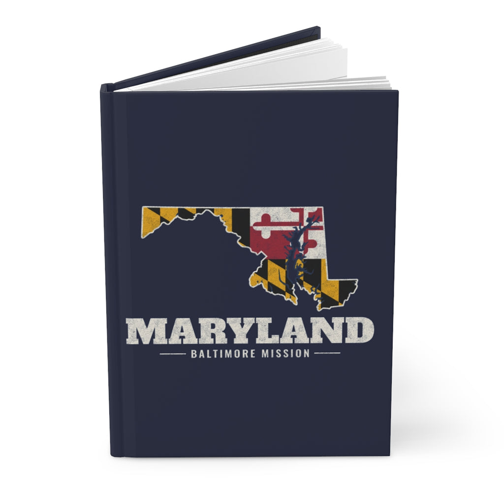 Maryland Baltimore Mission flag map journal by Weak Things view 3