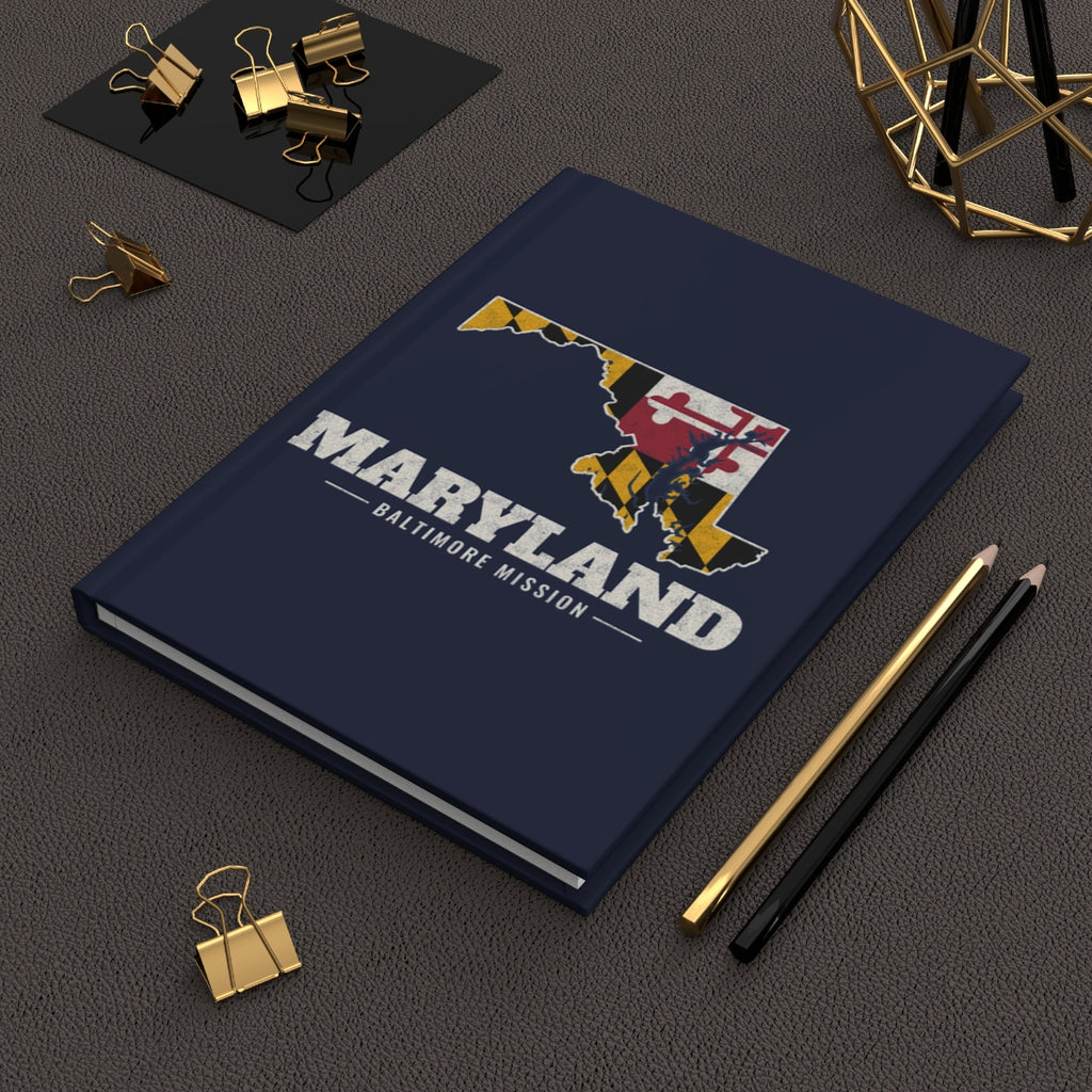 Maryland Baltimore Mission flag map journal by Weak Things view 2