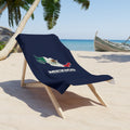 Mexico Guadalajara East Mission flag map beach towel by Weak Things