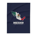 Mexico Guadalajara East Mission flag map fleece blanket by Weak Things