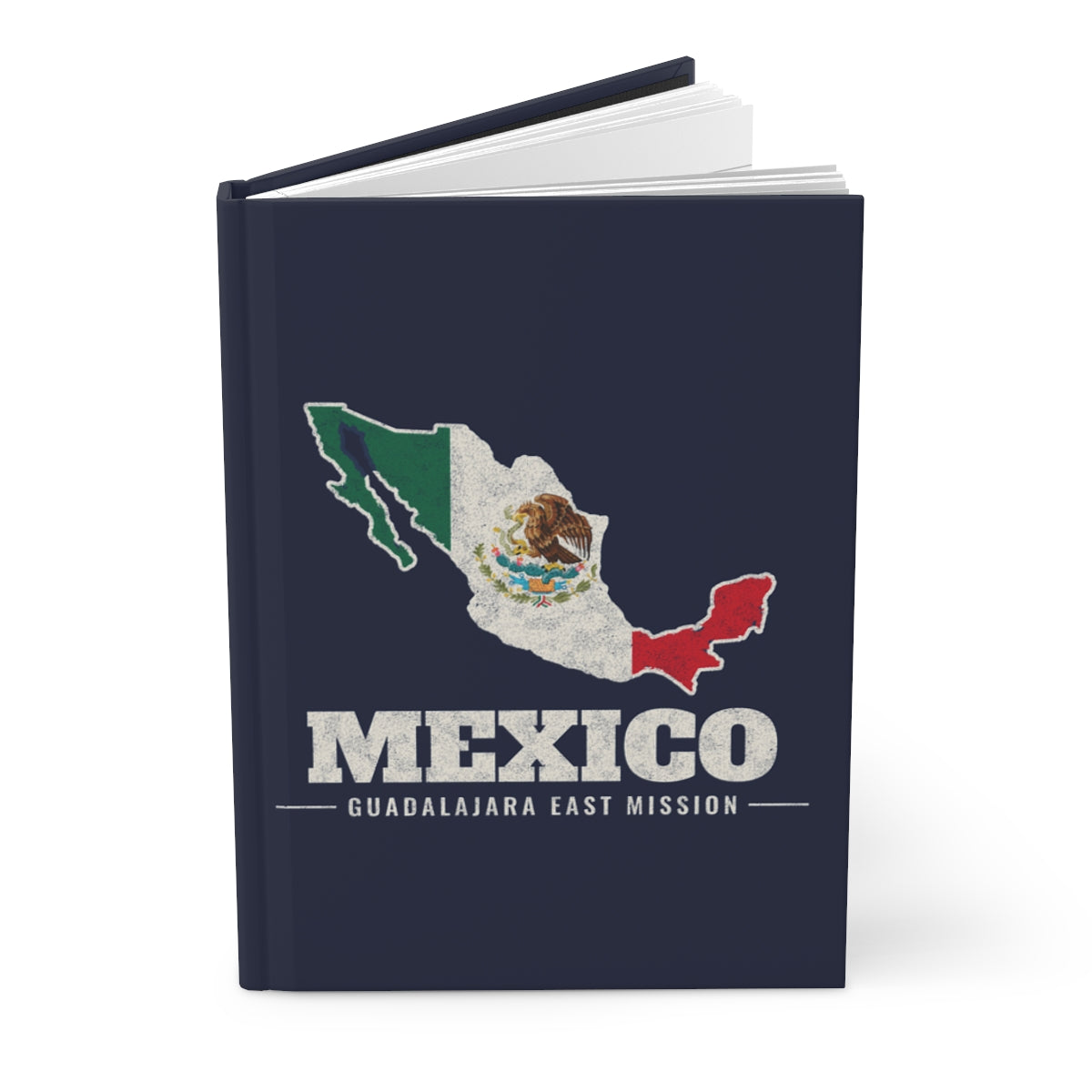 Mexico Guadalajara East Mission flag map journal by Weak Things view 3