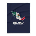 Mexico Mexico City East Mission flag map fleece blanket by Weak Things