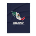 Mexico Mexico City Northwest Mission flag map fleece blanket by Weak Things