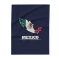 Mexico Mexico City Southeast Mission flag map fleece blanket by Weak Things