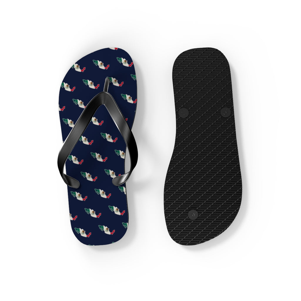 Mexico Mission flag map flip flops by Weak Things view 4