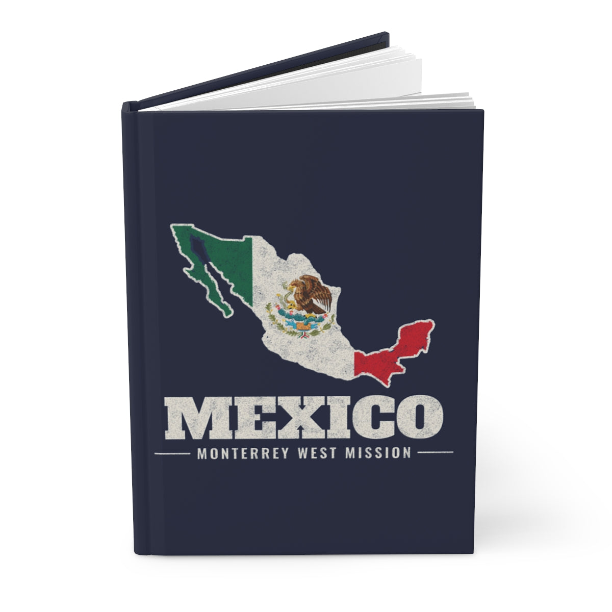 Mexico Monterrey West Mission flag map journal by Weak Things view 3