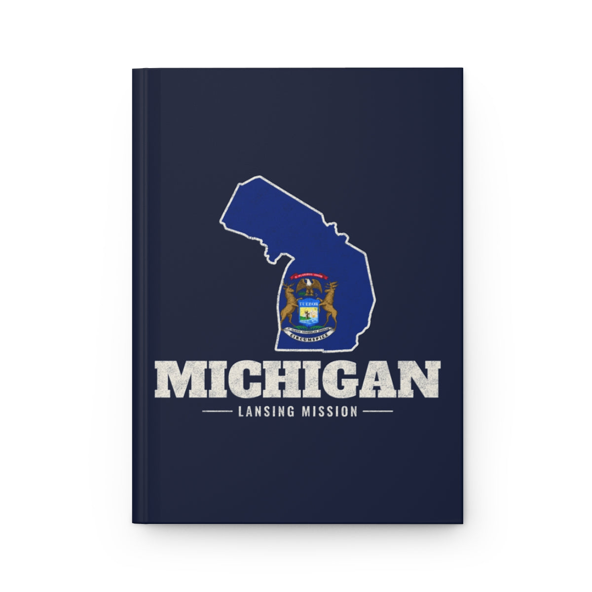 Michigan Lansing Mission flag map journal by Weak Things