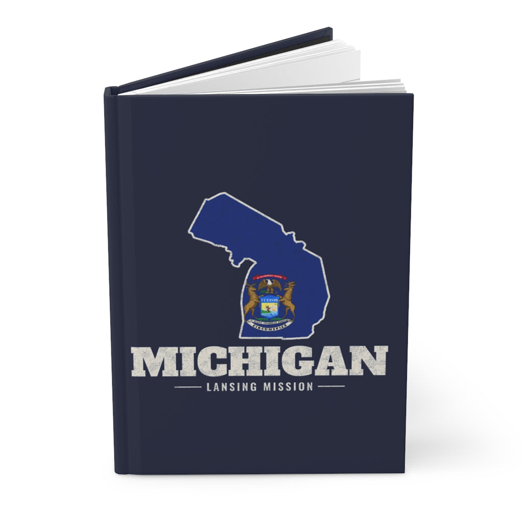 Michigan Lansing Mission flag map journal by Weak Things view 3