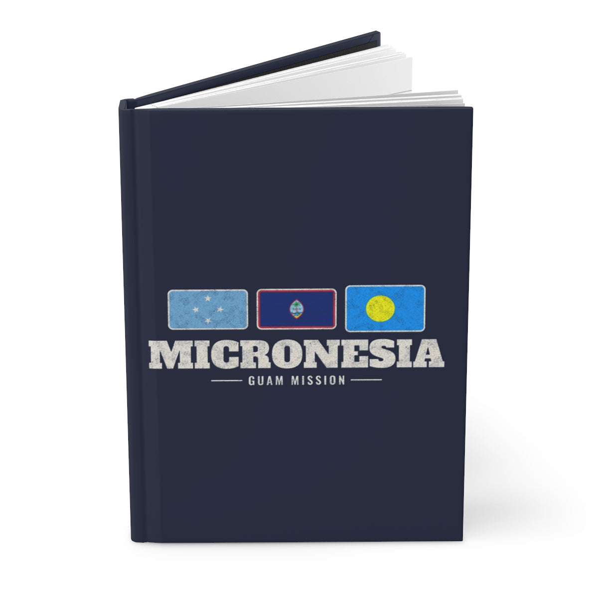 Micronesia Guam Mission flag map journal by Weak Things view 3