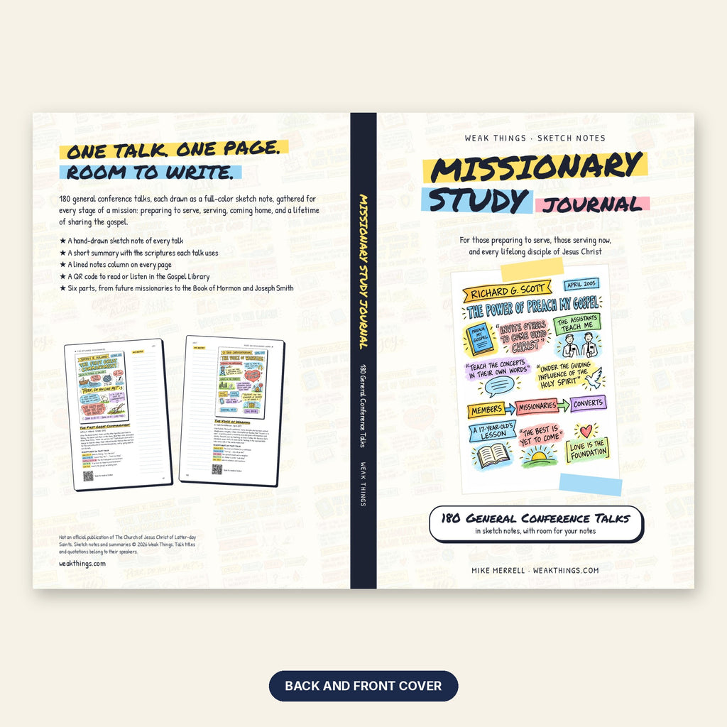 Missionary Study Journal back and front cover