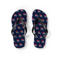 Missouri Mission flag map flip flops by Weak Things view 2