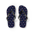 Mongolia Mission flag map flip flops by Weak Things view 2