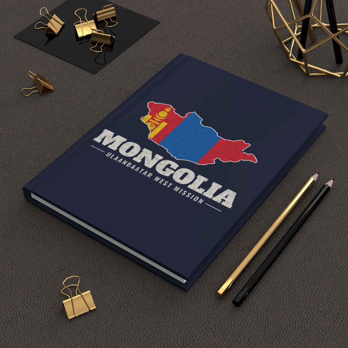 Mongolia Ulaanbaatar West Mission flag map journal by Weak Things view 2