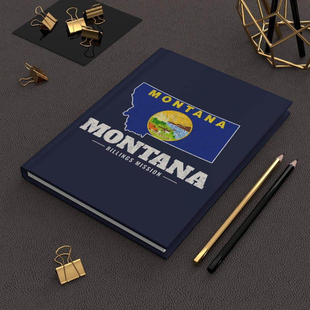 Montana Billings Mission flag map journal by Weak Things view 2
