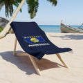 Montana Missoula Mission flag map beach towel by Weak Things