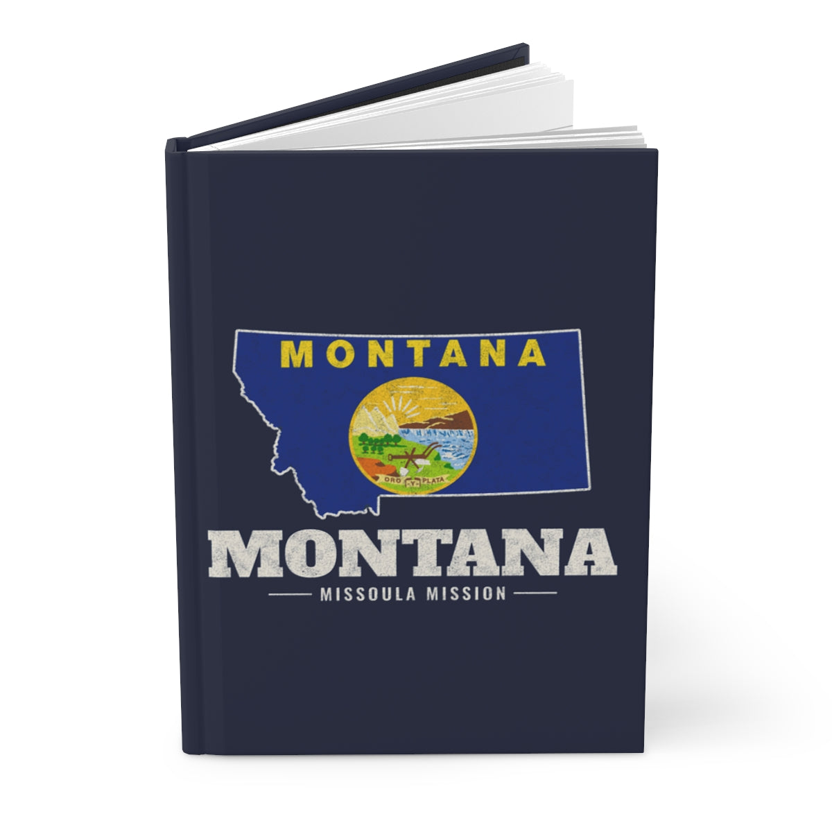 Montana Missoula Mission flag map journal by Weak Things view 3