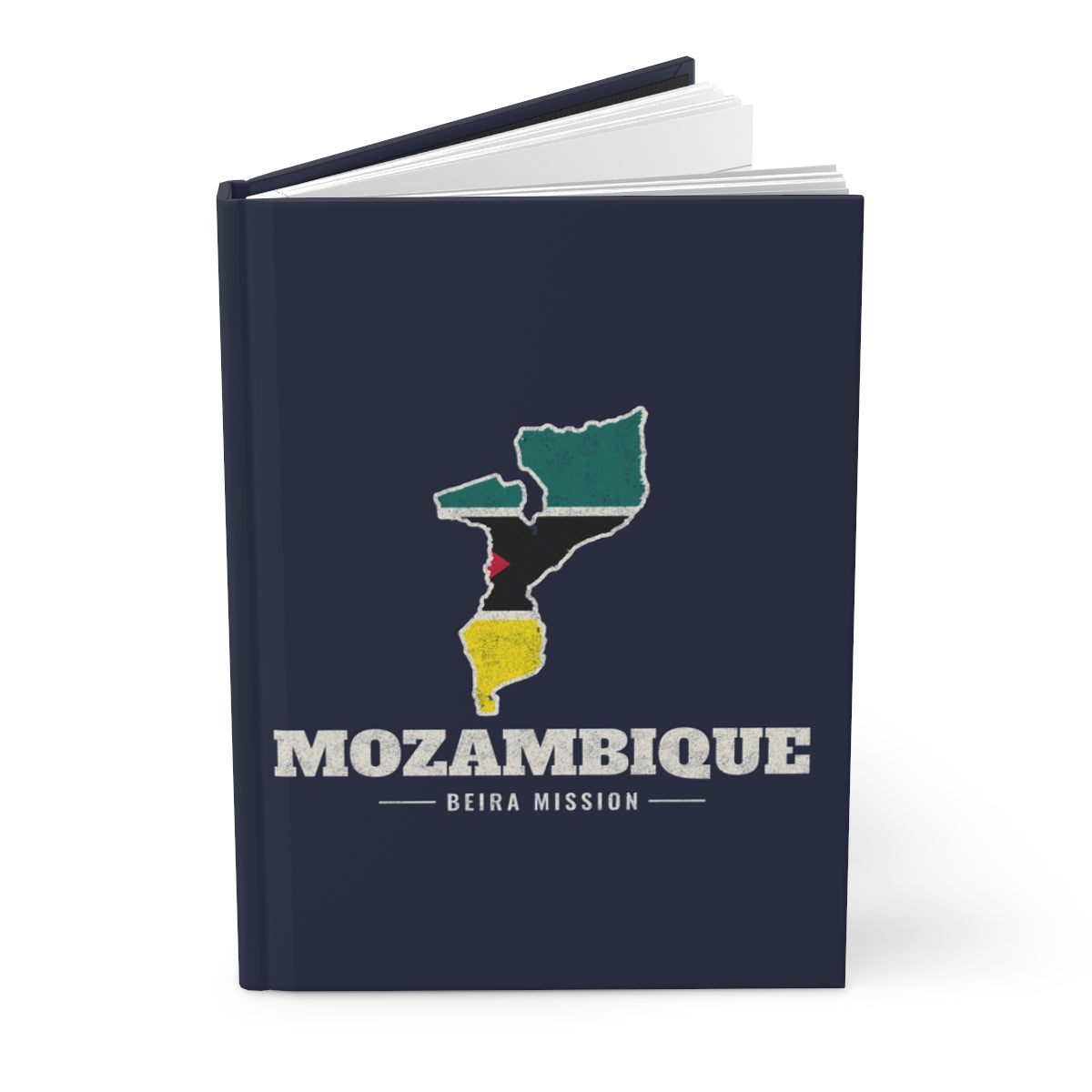 Mozambique Beira Mission flag map journal by Weak Things view 3