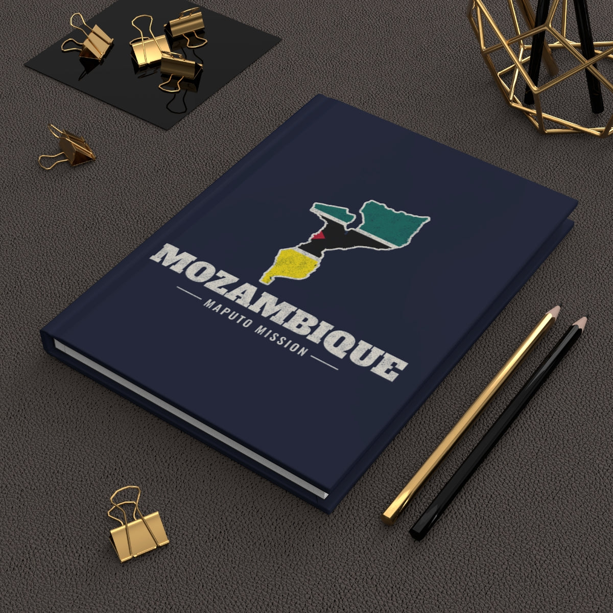 Mozambique Maputo Mission flag map journal by Weak Things view 2