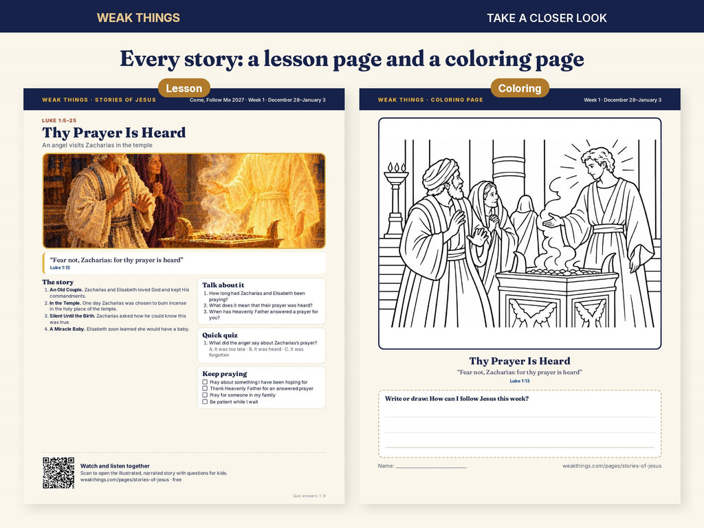 The Nativity Lesson & Coloring Sheets printable, image 3