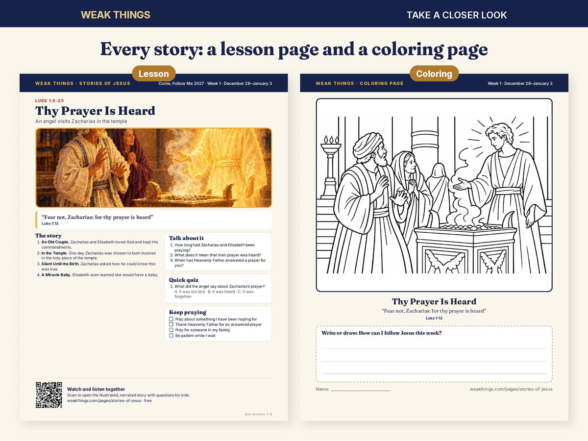 The Nativity Lesson & Coloring Sheets printable, image 3