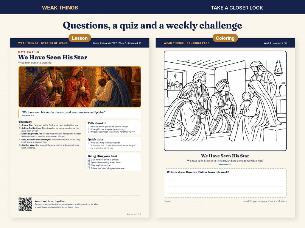 The Nativity Lesson & Coloring Sheets printable, image 4