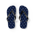 Nebraska Mission flag map flip flops by Weak Things view 2
