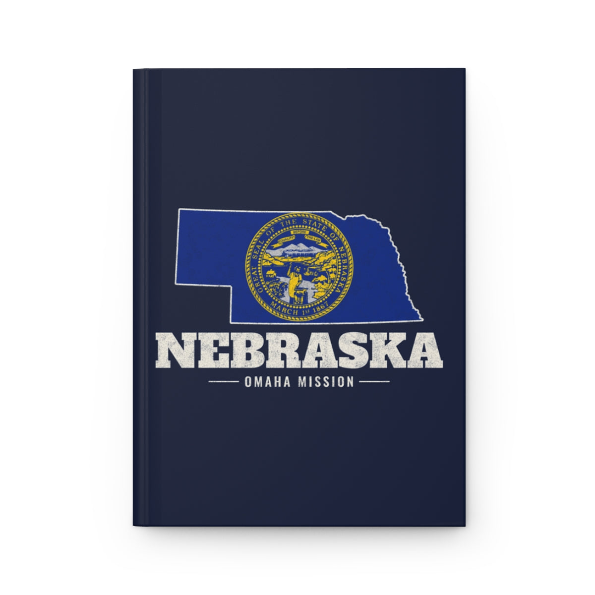 Nebraska Omaha Mission flag map journal by Weak Things