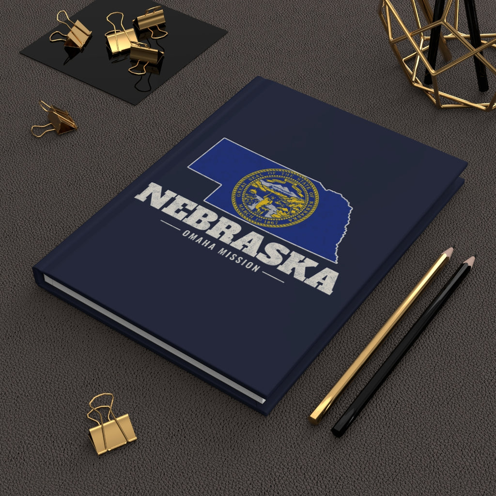 Nebraska Omaha Mission flag map journal by Weak Things view 2