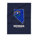 Nevada Henderson Mission flag map fleece blanket by Weak Things