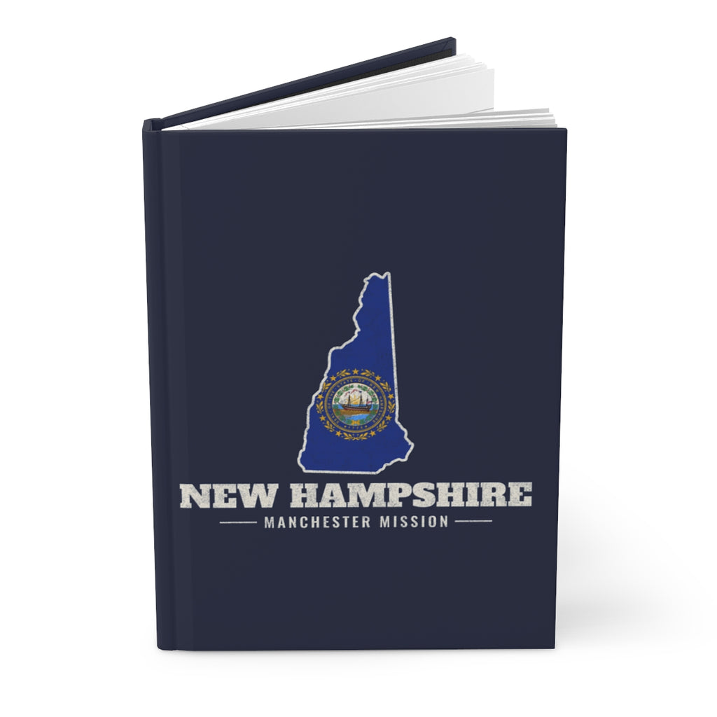 New Hampshire Manchester Mission flag map journal by Weak Things view 3