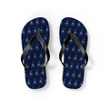 New Hampshire Mission flag map flip flops by Weak Things view 2