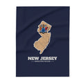 New Jersey Morristown Mission flag map fleece blanket by Weak Things
