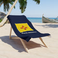 New Mexico Farmington Mission flag map beach towel by Weak Things