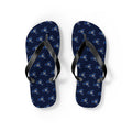 New York Mission flag map flip flops by Weak Things view 2