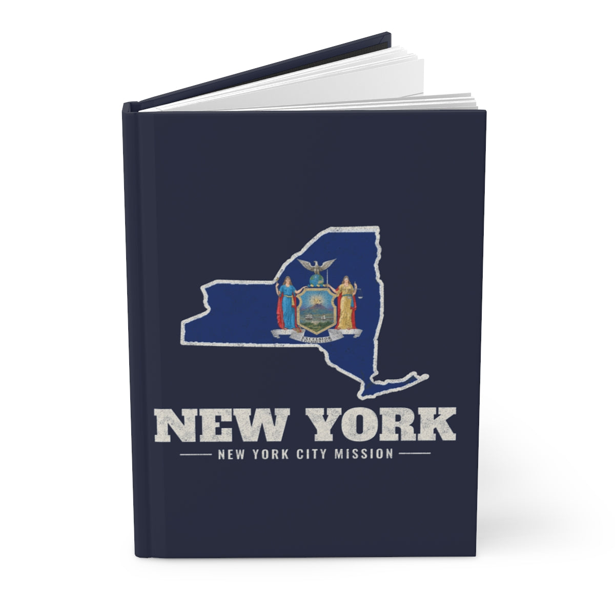 New York New York City Mission flag map journal by Weak Things view 3