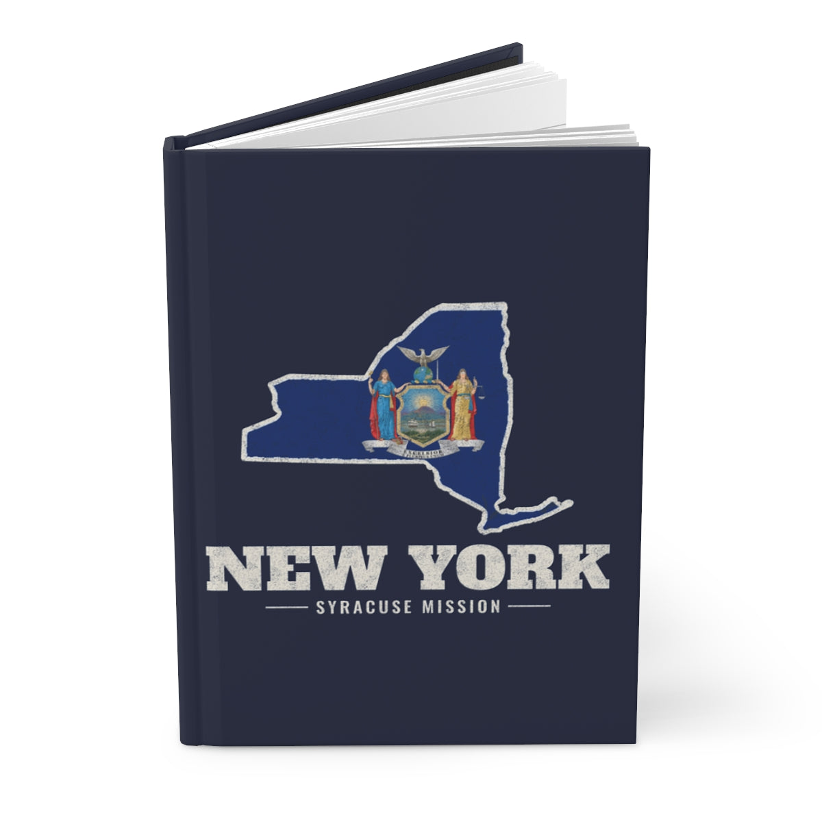 New York Syracuse Mission flag map journal by Weak Things view 3