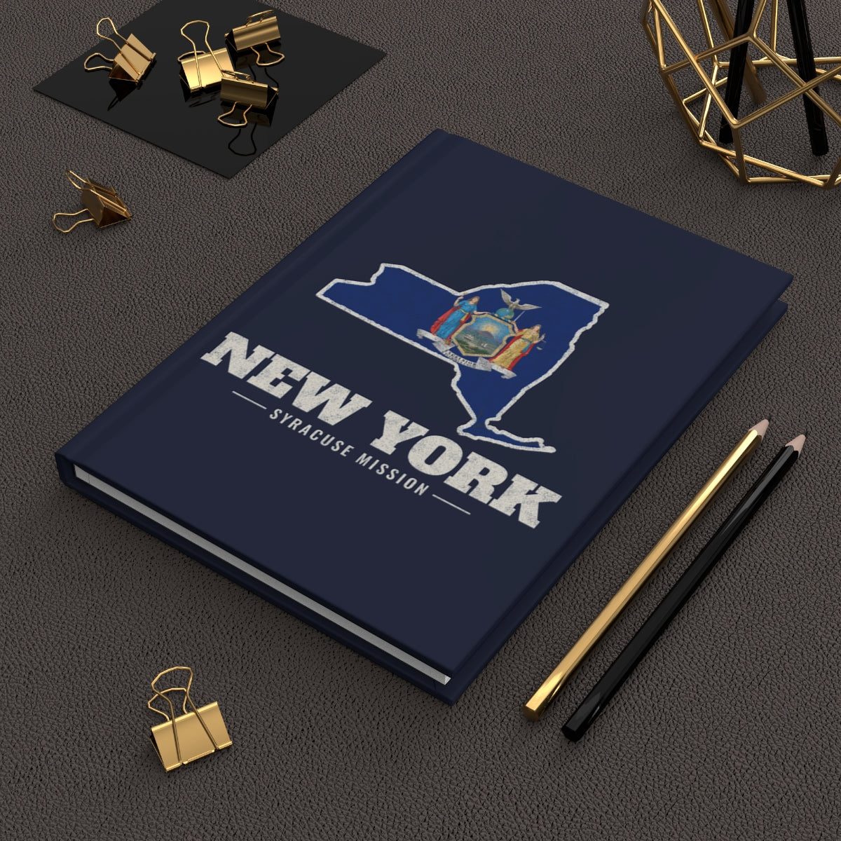 New York Syracuse Mission flag map journal by Weak Things view 2