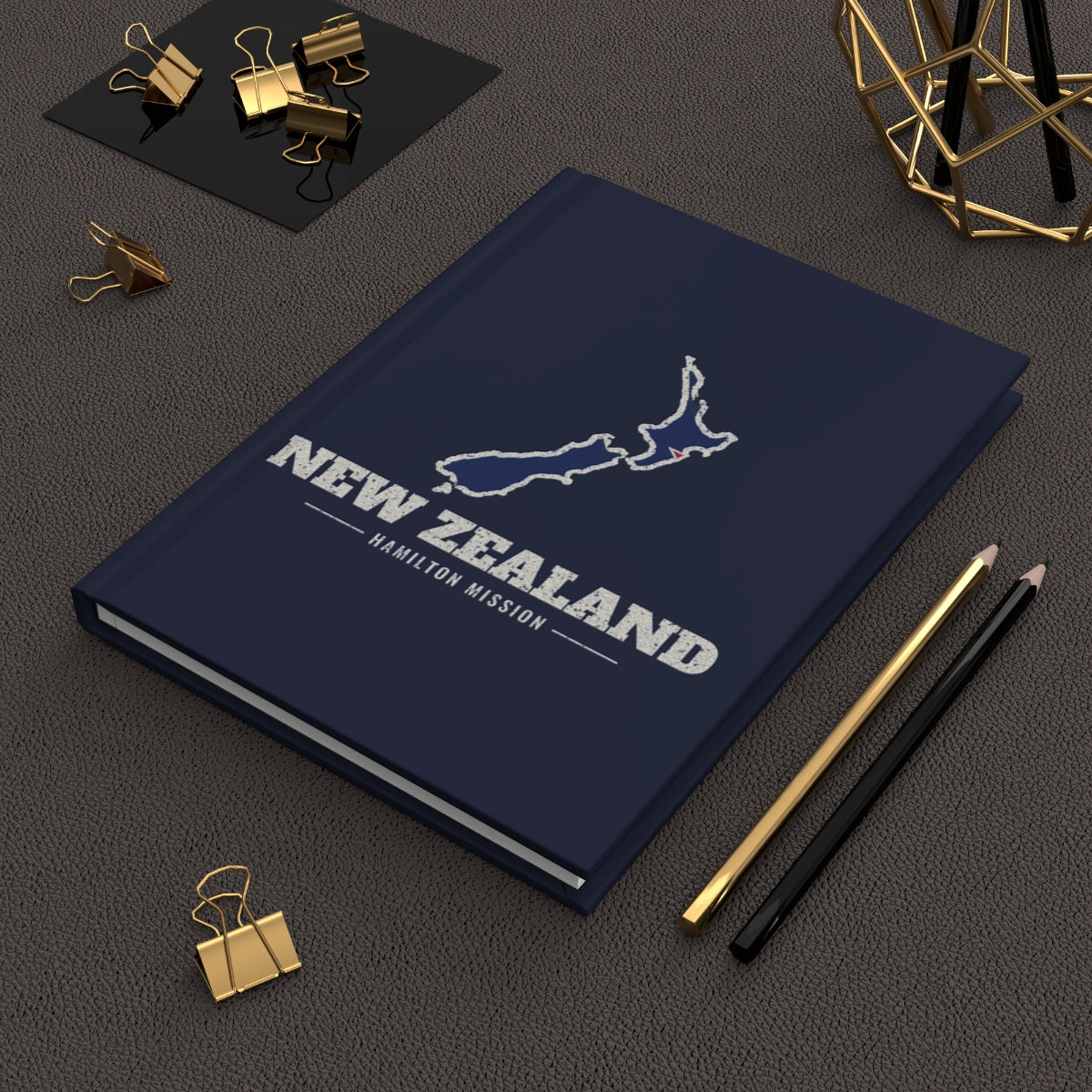 New Zealand Hamilton Mission flag map journal by Weak Things view 2