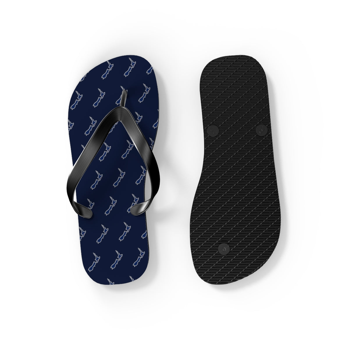 New Zealand Mission flag map flip flops by Weak Things view 4