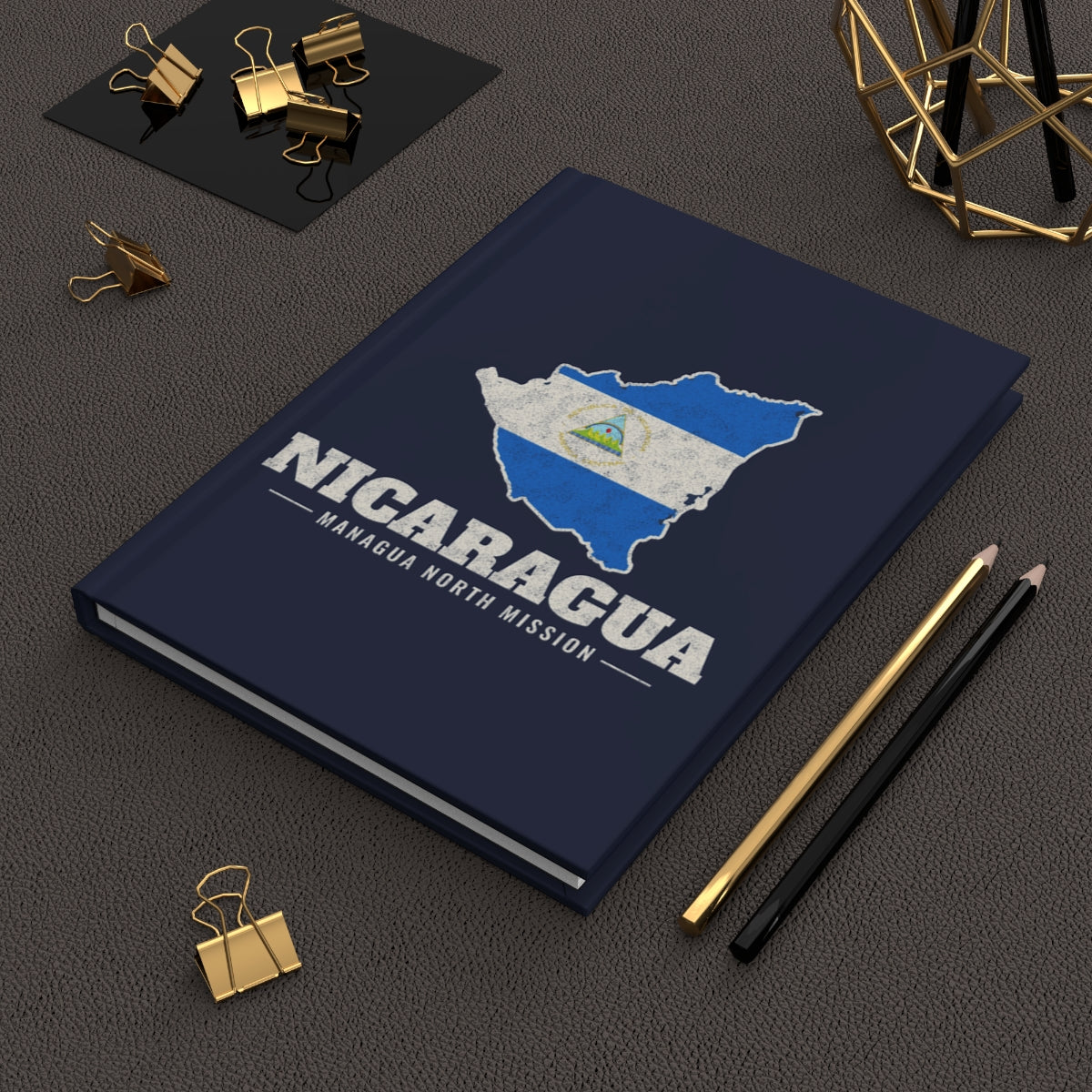 Nicaragua Managua North Mission flag map journal by Weak Things view 2