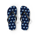 Nicaragua Mission flag map flip flops by Weak Things view 2