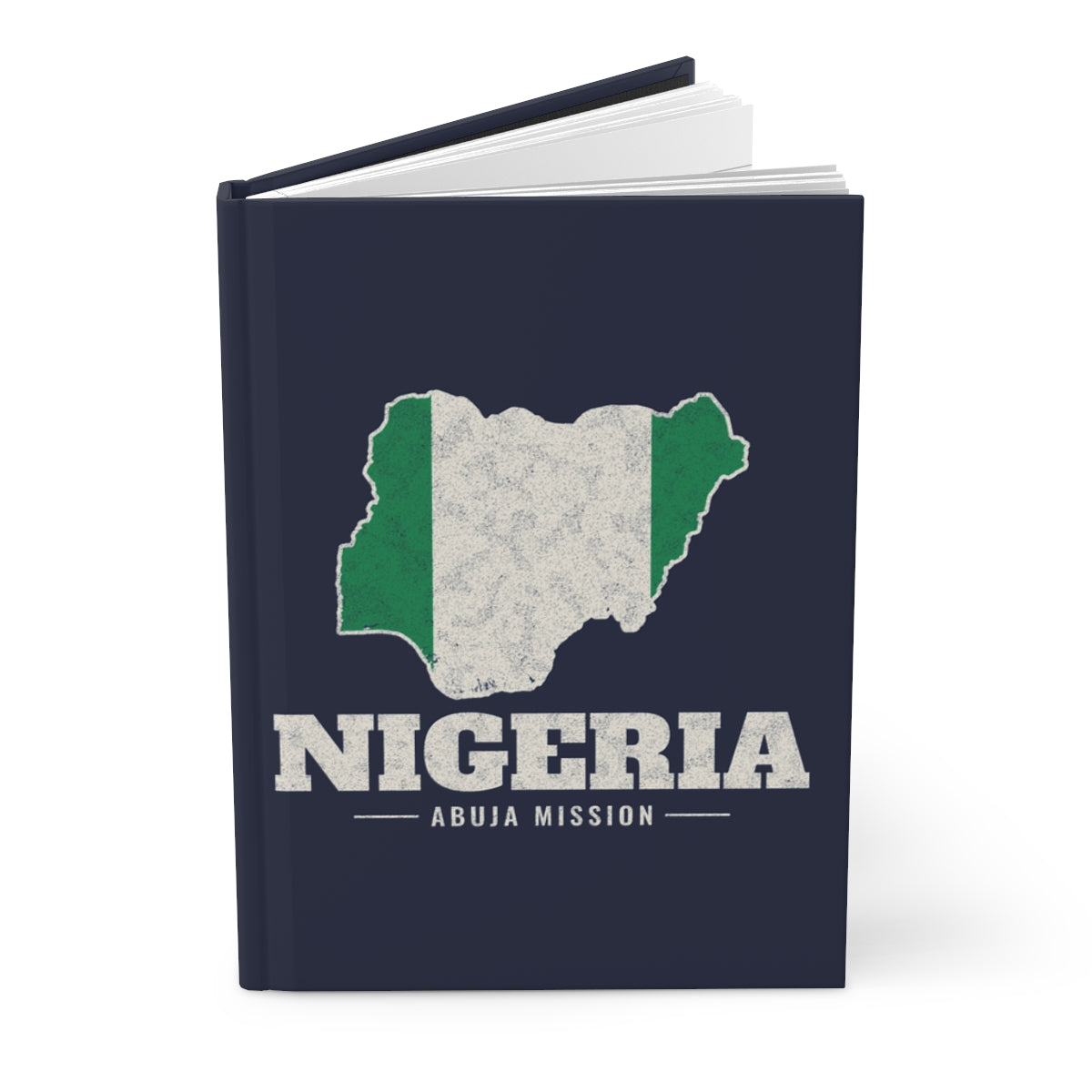 Nigeria Abuja Mission flag map journal by Weak Things view 3