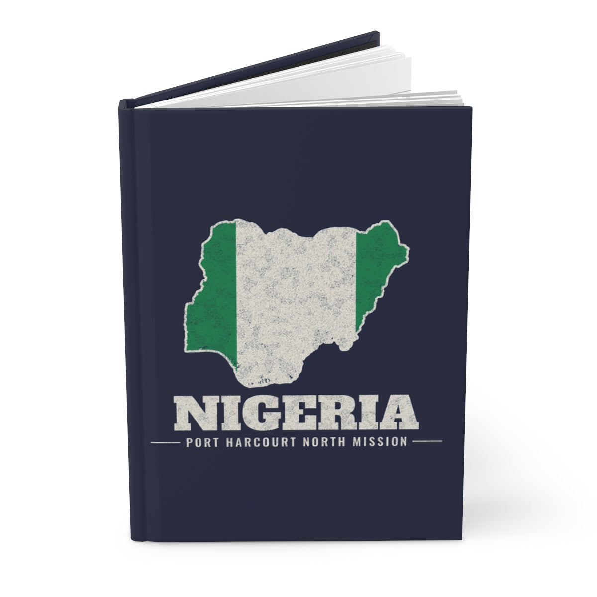 Nigeria Port Harcourt North Mission flag map journal by Weak Things view 3
