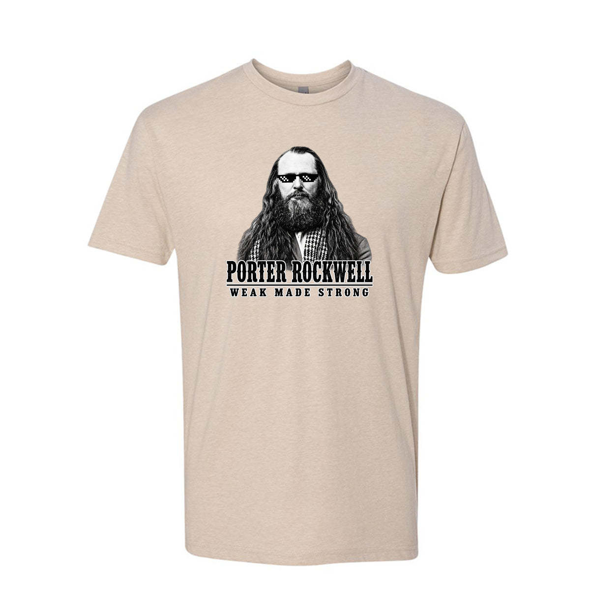 Porter Rockwell Weak Made Strong LDS t-shirt featuring Church history and Ether 12:27 message - product view 5