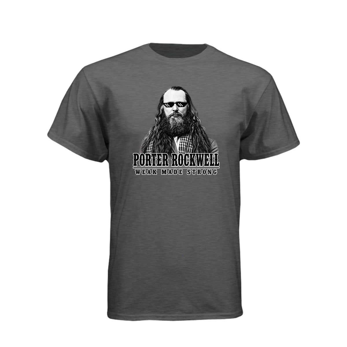 Porter Rockwell Weak Made Strong LDS t-shirt featuring Church history and Ether 12:27 message - product view 6