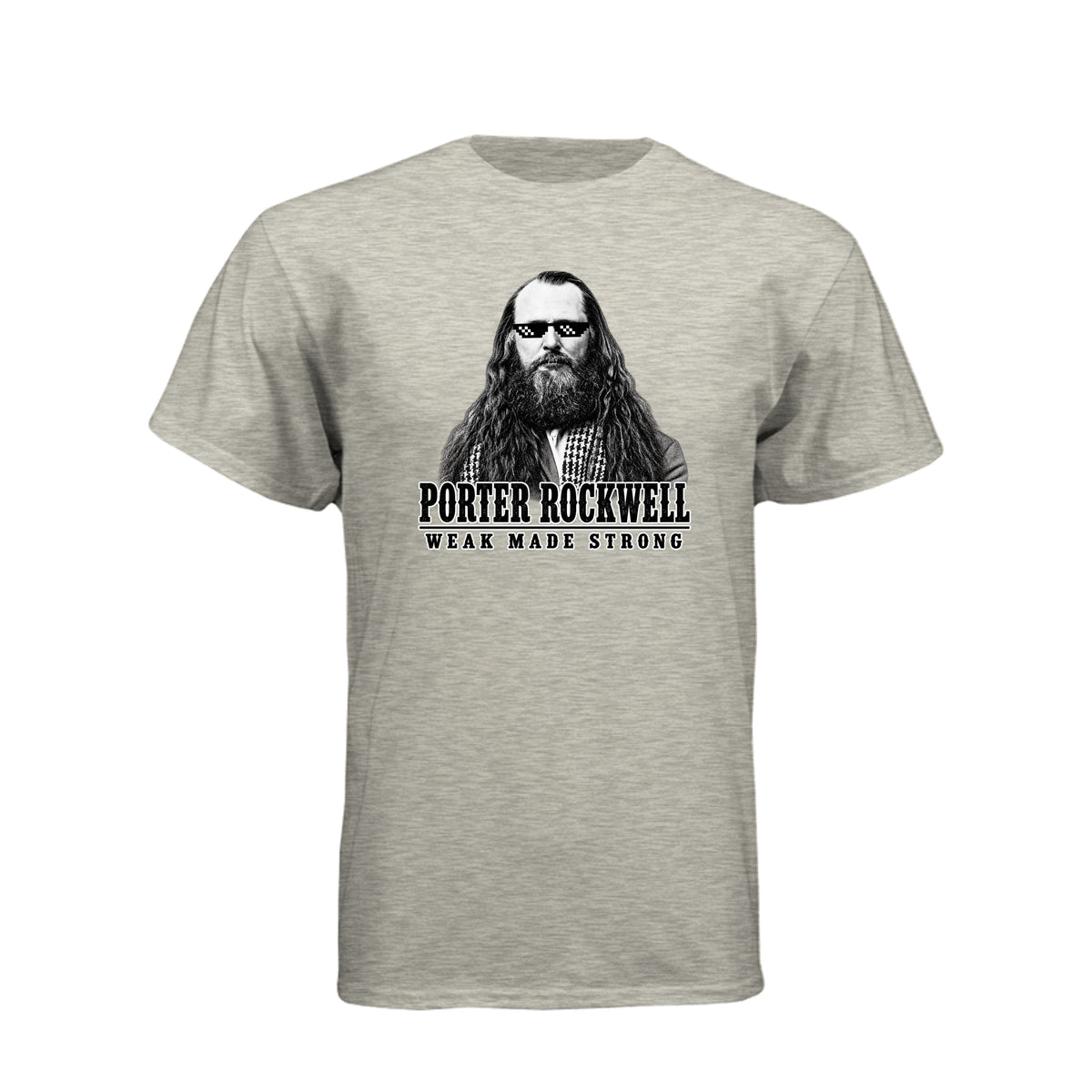 Porter Rockwell Weak Made Strong LDS t-shirt featuring Church history and Ether 12:27 message - product view 7