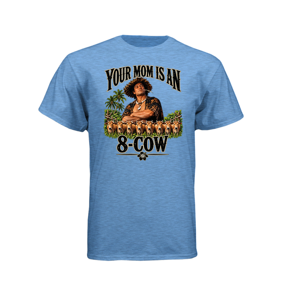 Johnny Lingo 8-Cow LDS t-shirt featuring beloved LDS film and culture humor about worth and value - product view 4