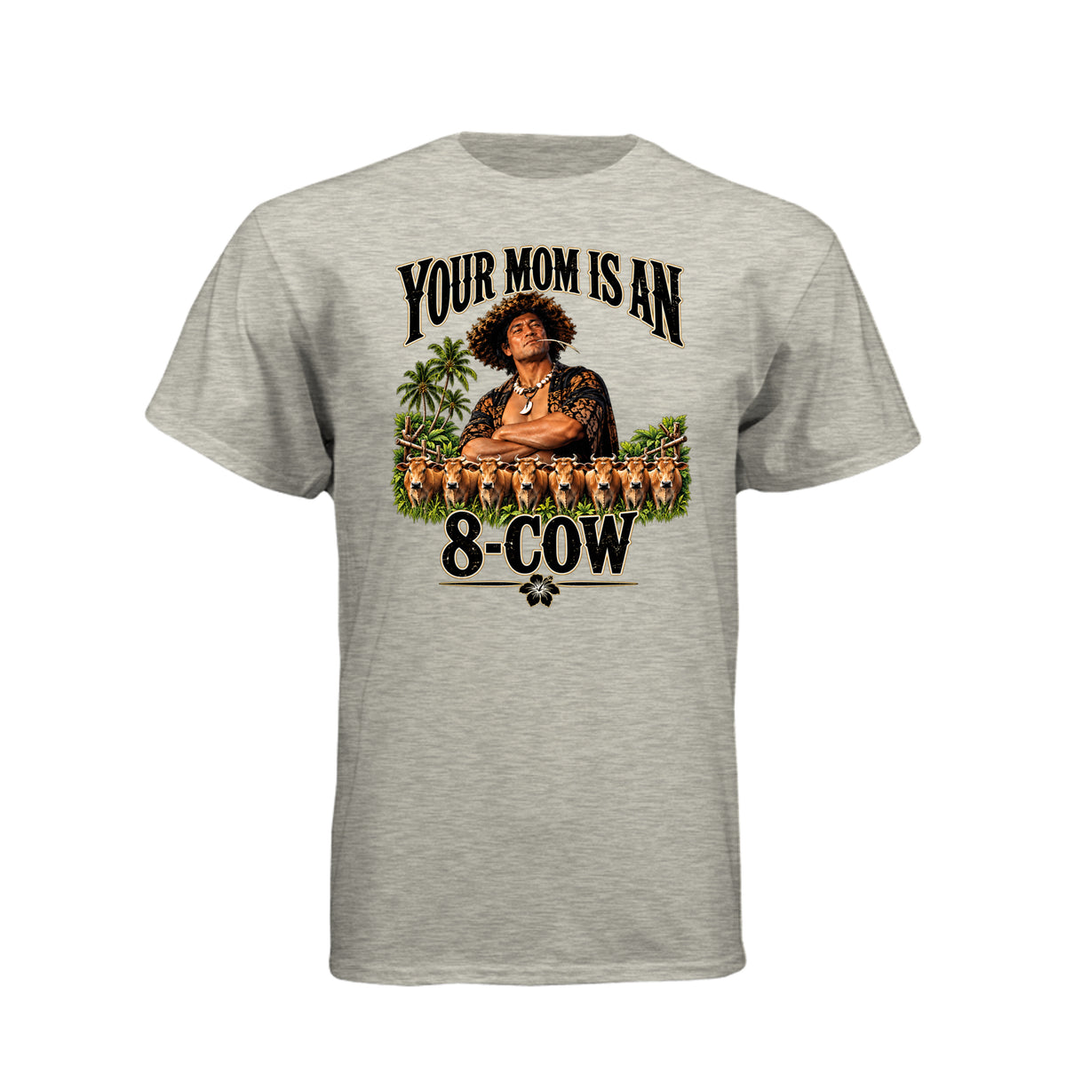 Johnny Lingo 8-Cow LDS t-shirt featuring beloved LDS film and culture humor about worth and value - product view 2