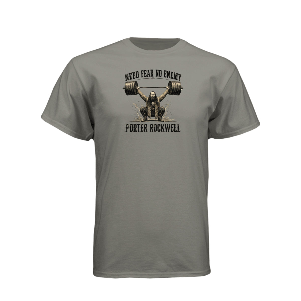 Porter Rockwell Need Fear No Enemy LDS t-shirt featuring Church history figure and courage message - product view 5